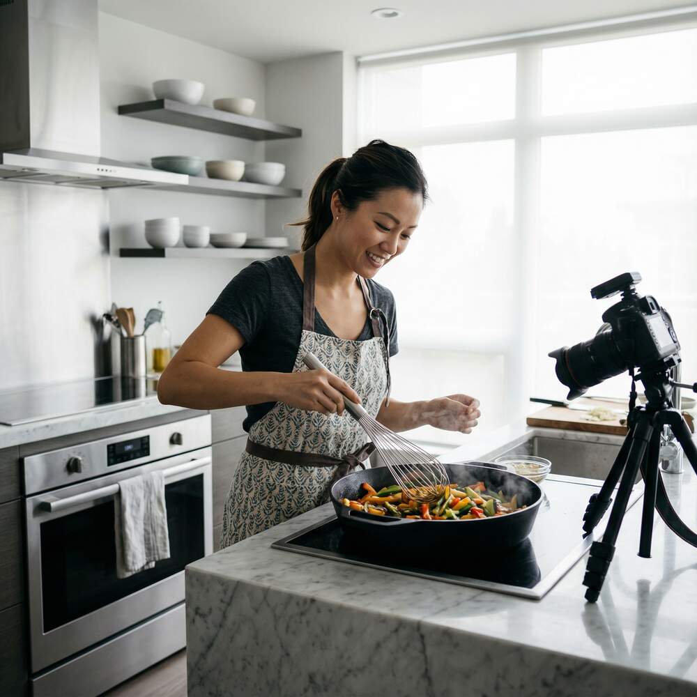 桃色视频素材-美食视频
